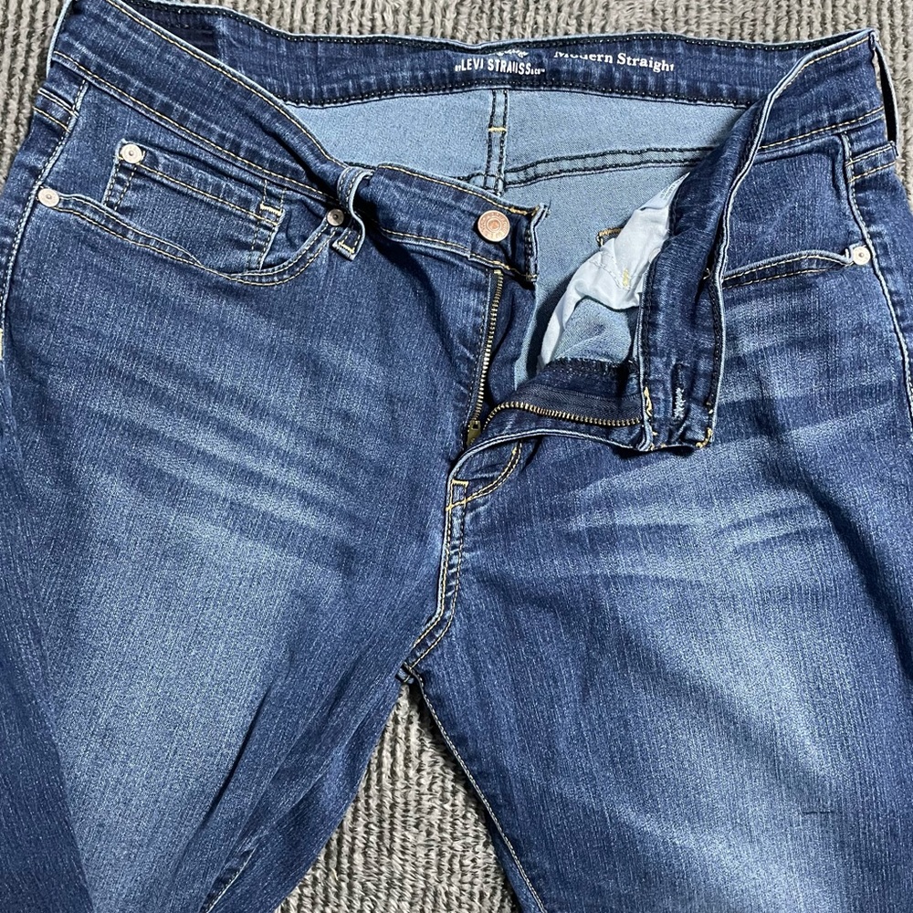 Levi Strauss Signature Modern Straight Denim Jeans Size 18